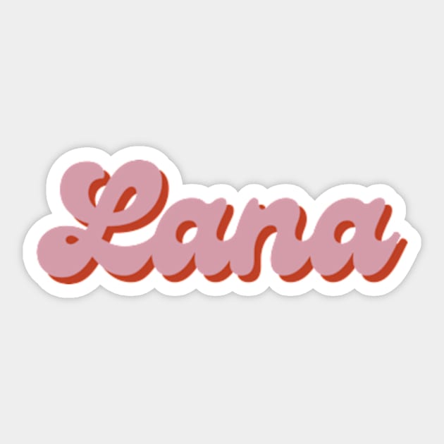Lana Print Lana Del Rey Sticker TeePublic